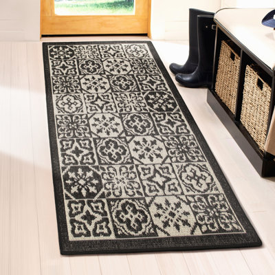 Tapis d'intérieur gris anthracite 31,5 po x 59 po Dina