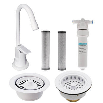 Westbrass Kitchen Faucet with Soap Dispenser