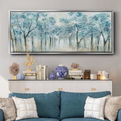 Spring Blue- Framed Canvas