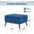 78'' Square Arms Sofa With Ottoman-45835971