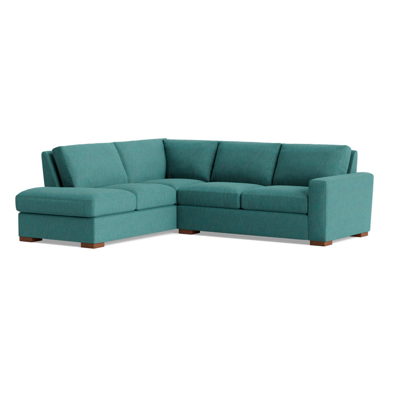 Couch Potato Sectional, Left Hand Facing, Performance Weave - Spruce