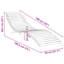 55cm Long Acacia Single Chaise