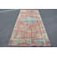 Tapis rétro, tapis en laine bleue, tapis de luxe, tapis de 4,2 x 8,7 pi, tapis turcs, tapis de chambre à coucher