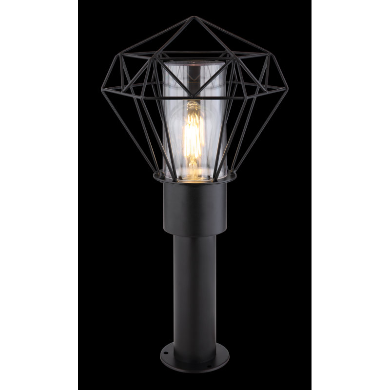Couronne Black Stainless Steel Pathway Light, 50cm H x 25.5cm W x 22.5cm D