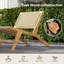 Chaise d'appoint en bois de teck George Oliver