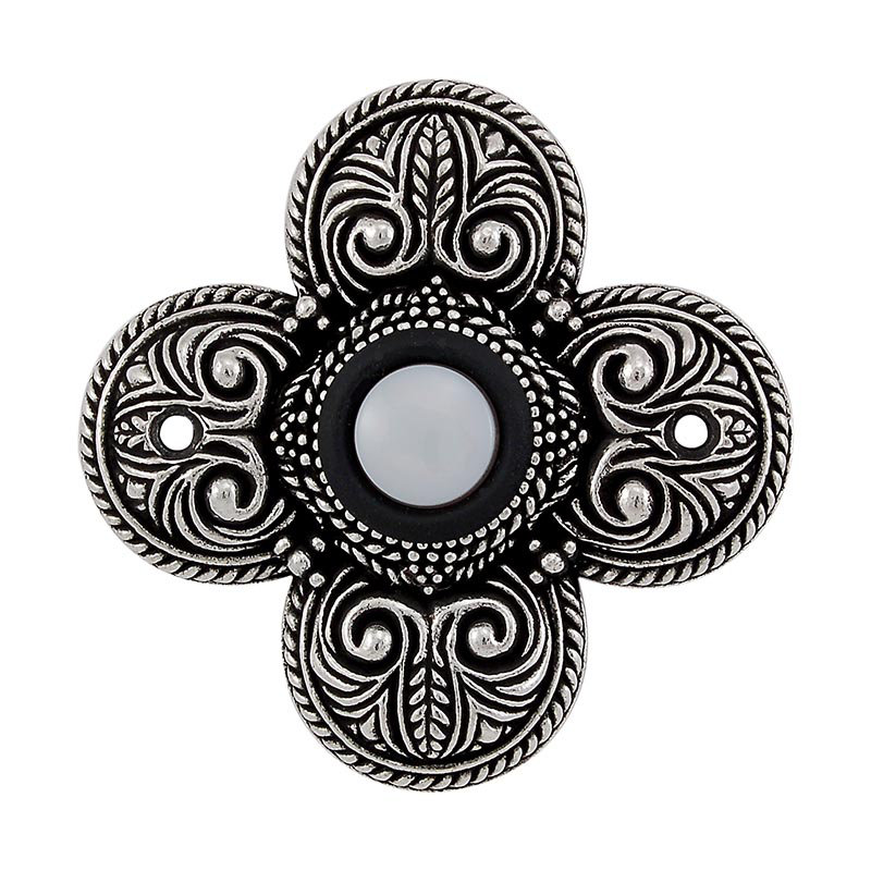 Napoli Push Button, Vintage Pewter