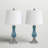 Ensemble de lampes de table bleu clair Odile