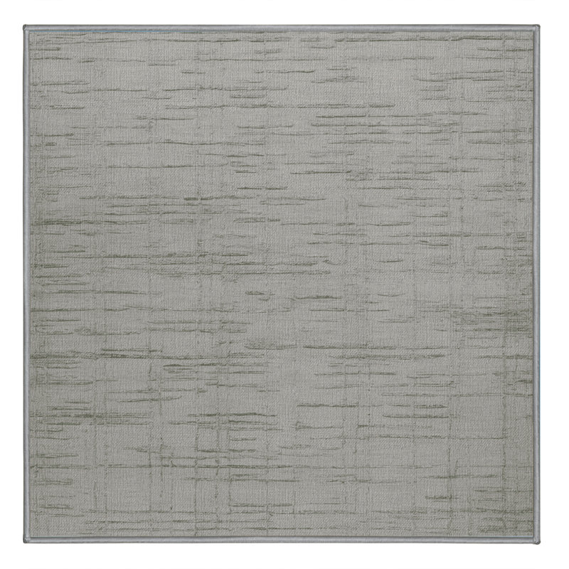 Tapis abstrait gris lavable à la machine, Carré 7 pi