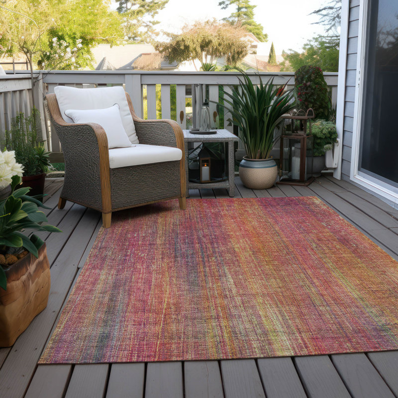Tapis intérieur / extérieur Kinslee, Rectangle de 10 pi x 14 pi