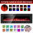 Wall Mounted or Recessed Electric Fireplace with Remote Control and Timer, Thickness 3.8 inch , Top Air Outlet-836244344