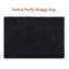 Aspire Homeware Black Shaggy Area Rug Soft Plush Indoor Carpet-2114521739