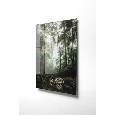 Peinture élégante en verre trempé, 17,7 po x 25,6 po | 100% verre trempé, épaisseur: 0,16 pouce | Superbe art mural pour la décoration intérieure, parfait pour le salon, la chambre à coucher et les espaces de bureau, durable et facile à nettoyer