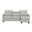 Canapé modulaire gris reconfigurable-61554882