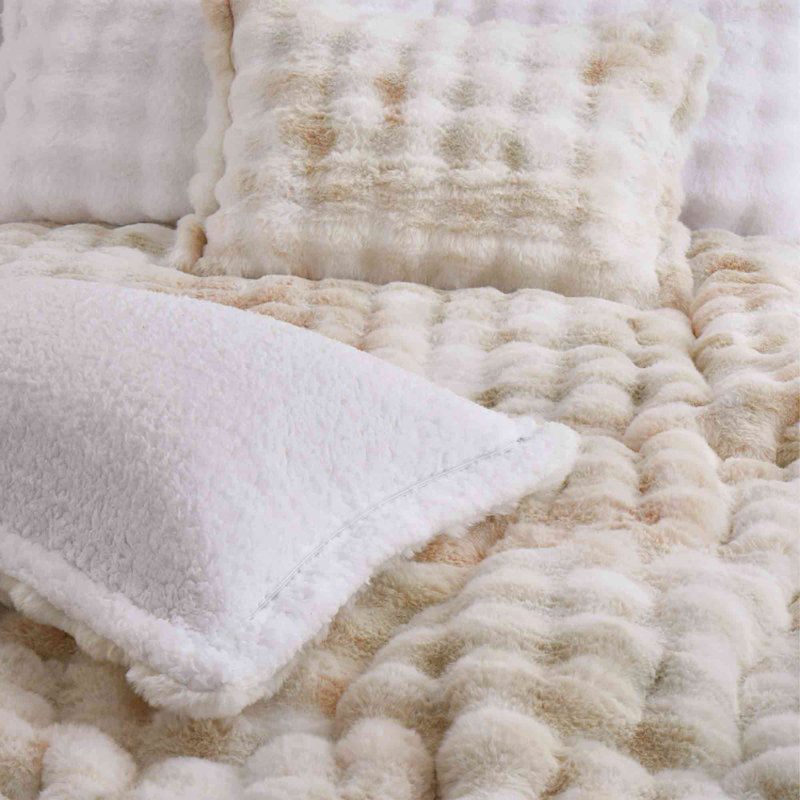 Marshmallow Plush Down Comforter Set, Soft & Cozy All-Season Bedding with Luxurious Feel, King Comforter + 2 King Pillowcases