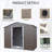 8Ft X 4Ft Outdoor Metal Storage Shed-123283126-123283130
