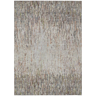 Machine Washable Indoor/Outdoor Chantille ACN2439 Stripes Rug