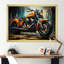 Motocyclette classique jaune et noir I - impressions sur toile de moto-1817382880-1817382687