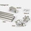 80cm Straight Tension Shower Curtain Rod & Hook Set-2045551446