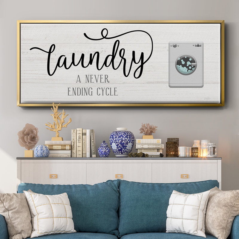 «Never Ending Laundry», toile encadrée, H 24 po x l 60 po