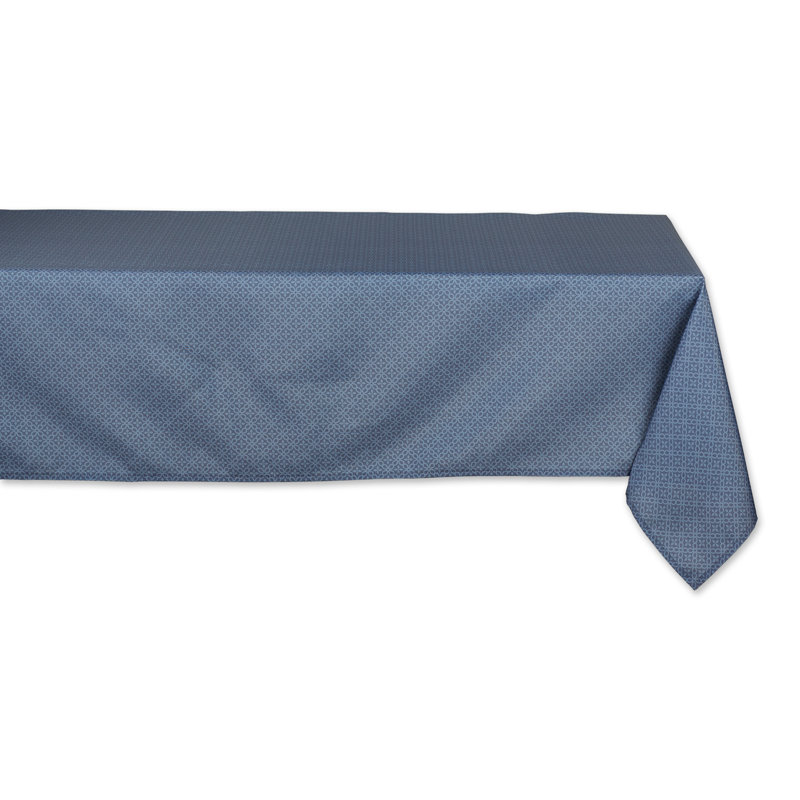 Afat Geometric Table Runner, 72" L x 14" W, French Blue