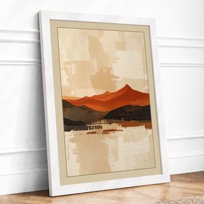 Desert Under Stars Minimalist - Framed Print