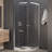 Mare Series 35.2'' W 76'' H Framed Round Reversible Shower Enclosure-49718883