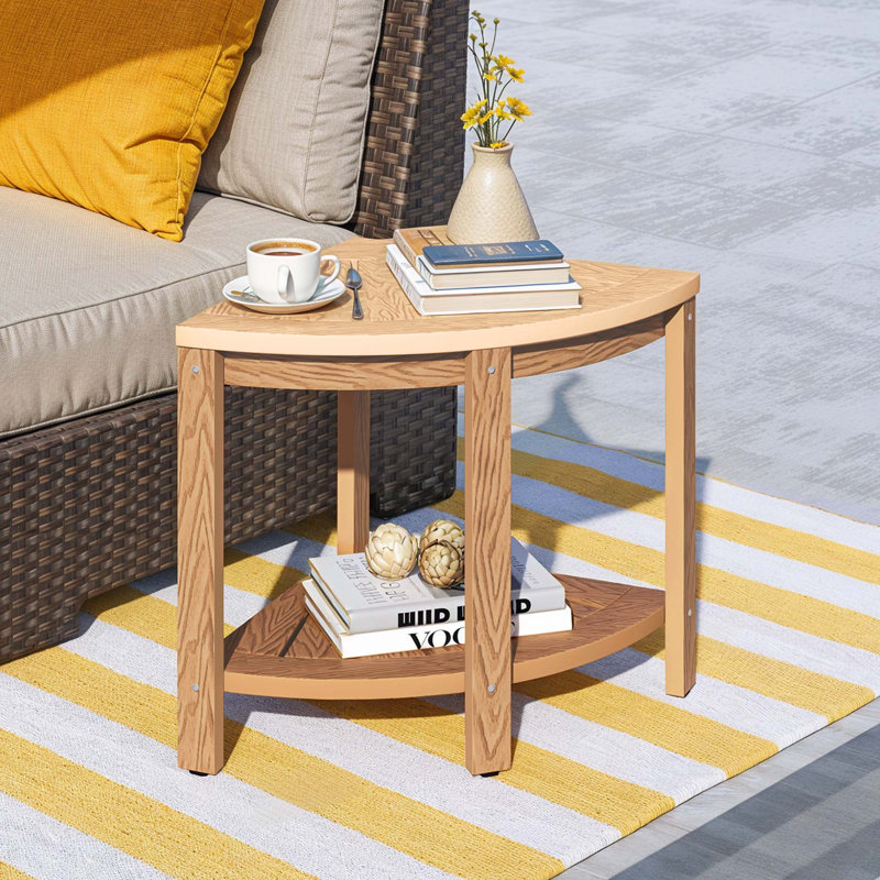  Corner Bench With Storage Shelf, Natural