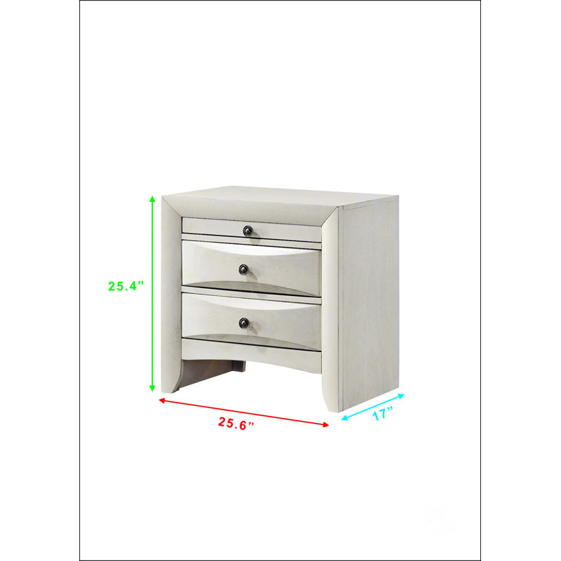 Table de chevet contemporaine neutre