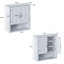 Bathroom Wall Storage Cabinet with Adjustable Shelves,Multi-functional and Space-Saving Design for Various Rooms-1731397089