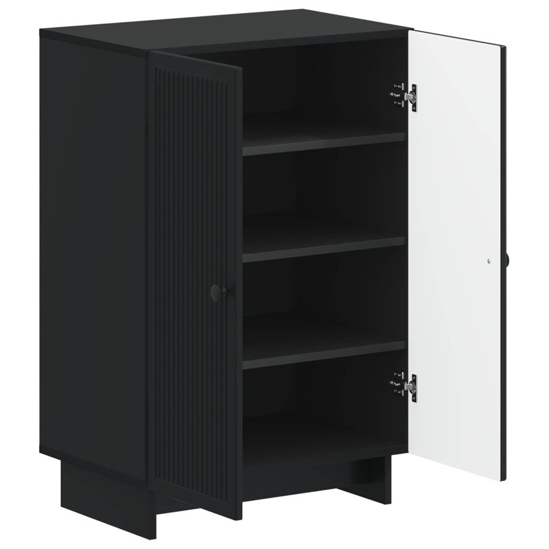 Shoe Storage, 90 cm H x 59.5 cm W x 39.5 cm D, Black