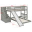 Lit superposé avec glissade et escalier de rangement : construction robuste et ambiance garantie pour des soirées pyjama réussies !