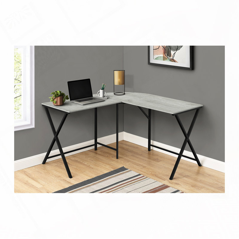 Home Office L Shape Computer Desk, Gray