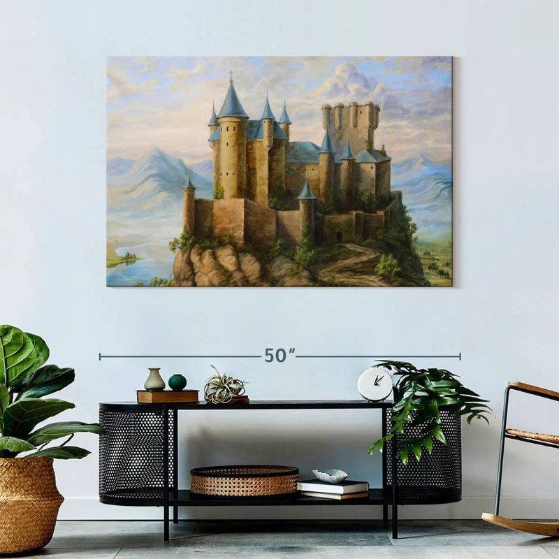 Lilie Castles, 32" H x 48" W