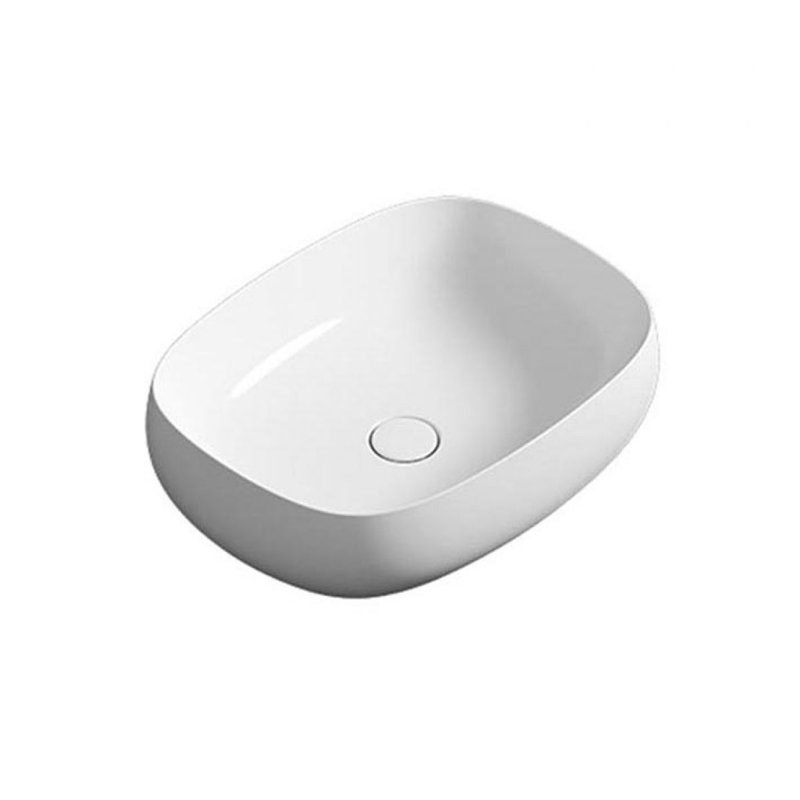 Seed 21.9'' L Bathroom Sink, Glossy White