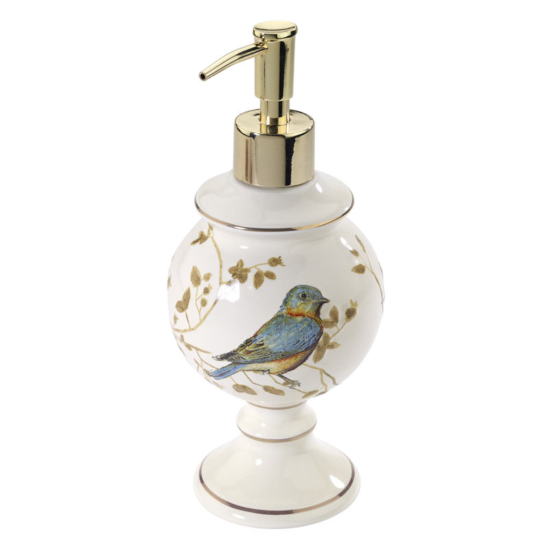 Gilded Birds Bath Soap & Lotion Dispenser