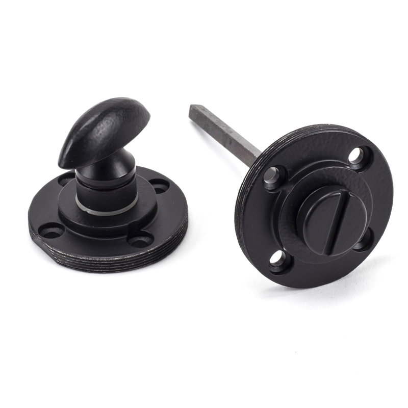 Concealed, Beehive Thumbturn 2 Piece Door Accessory Set, Matt Black