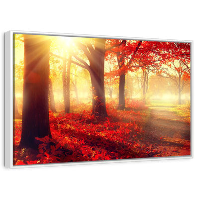 Bright Red Forest