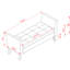 Banc de salon 51,5 "en velours beige avec rangement - Tabouret de style moderne et fonctionnel