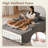 48.42'' Wide Oversized Upholstered Chaise Lounge Chair With Armrests, Pillows, And Cup Holder – No Assembly Required-1790462347
