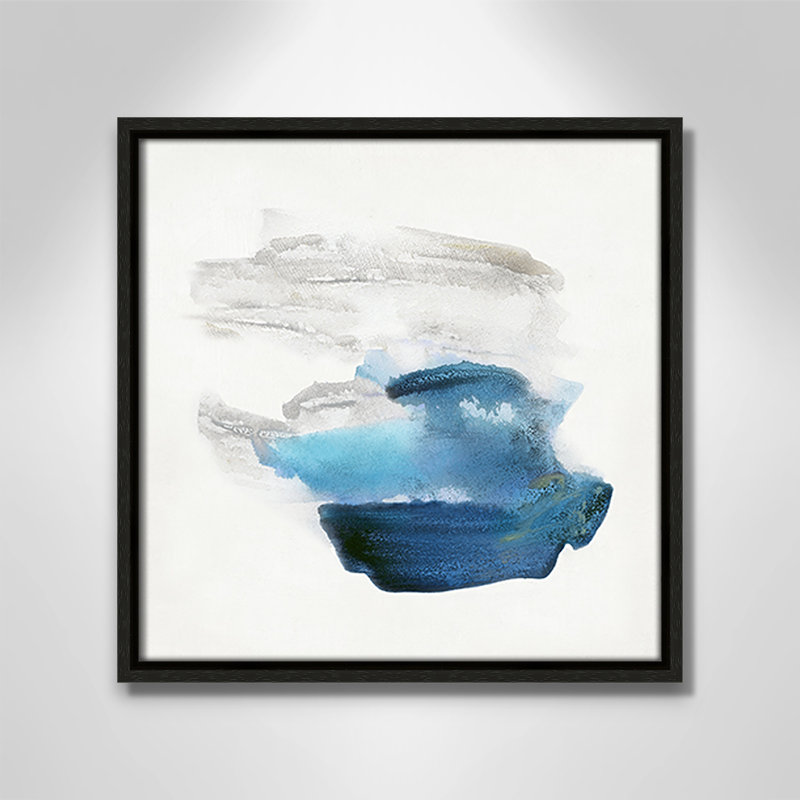 Collection Blue Sweep Blue Sweep II par Sally Swatland, Espresso, H 13,5 po x l 13,5 po x P 2 po