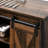 Industrial Sideboard Buffet Cabinet By . Rustic Brown. Storage With Adjustable Shelving. Sliding Door. 35.5" W X 13.5" D 30" H Multifunctional Shelves. Barn Doors For Home, Bar, Living Room.