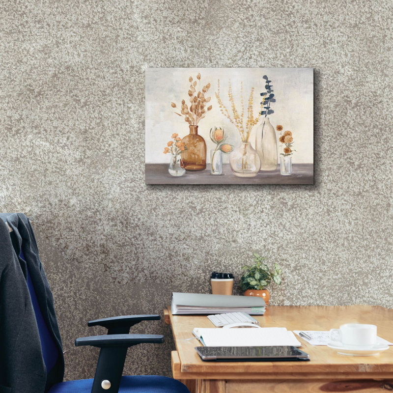«Autumn Greenhouse 1 Amber» par Julia Purinton, art mural sur toile, 16 po x 12 po, H 18 po x l 26 po x P 0,75 po