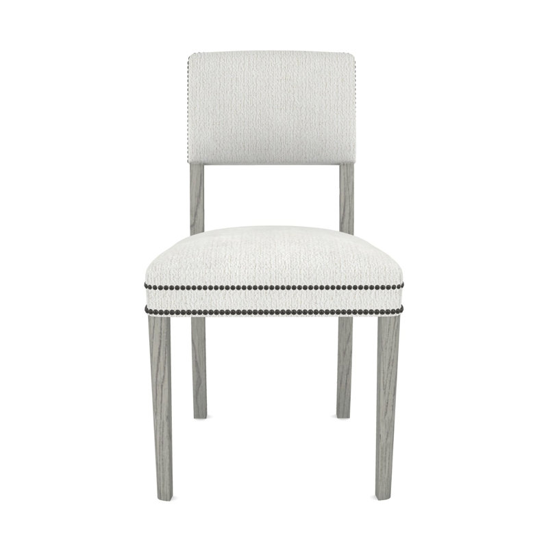 Fauteuil d'appoint Newton, Mélange de polyester Kennelly Snow, Gris colombe