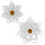 Décoration murale florale en métal avec motif de pétales superposés, décoration murale moderne glamour pour l'intérieur-1411140267