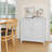 White Double Door Storage Cabinet