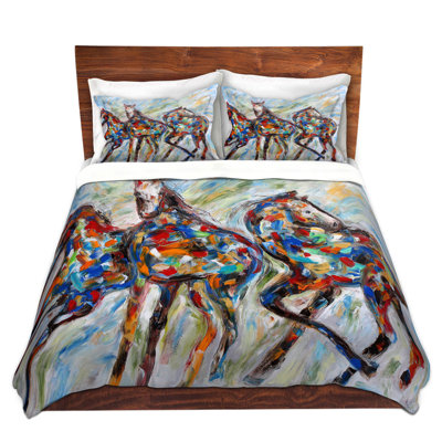  Housses de couette en microfibre Karen Tarlton Wild Mustangs