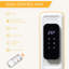 HOMCOM 1370W 4675 BTU Electric Radiator Space Heater with Adjustable Thermostat and with Digital Display