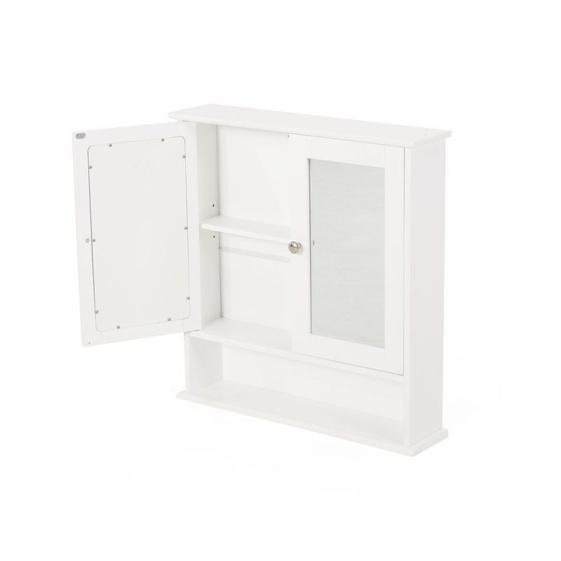 Armoire à pharmacie de salle de bain avec miroir et grand espace de rangement
