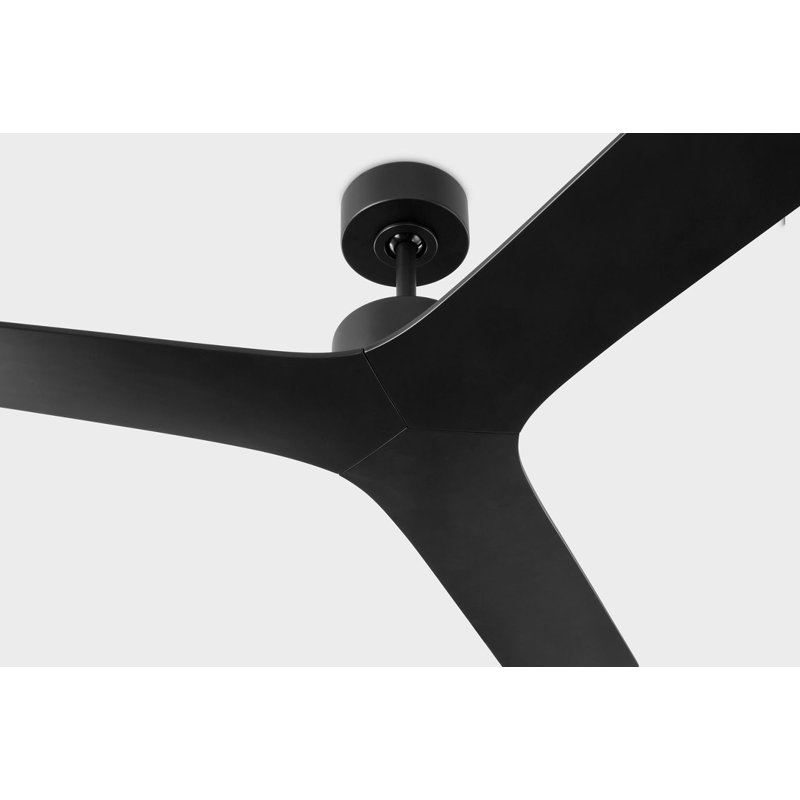 Tri Plank Smart 57 Ceiling Fan, Midnight Black