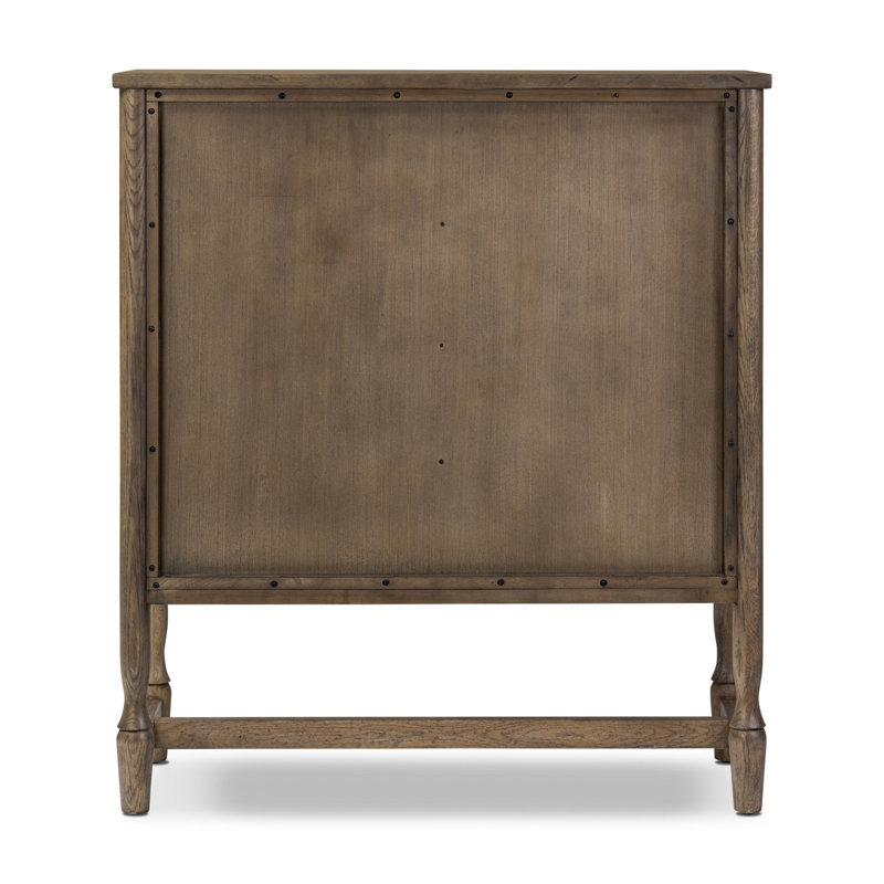 Bari Bar Cabinet, Weathered Oak